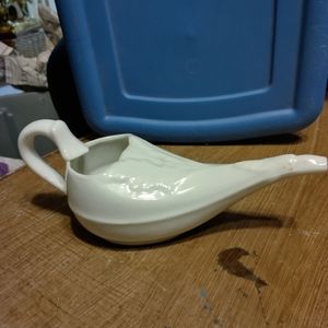 White Antique Invalid Feeder